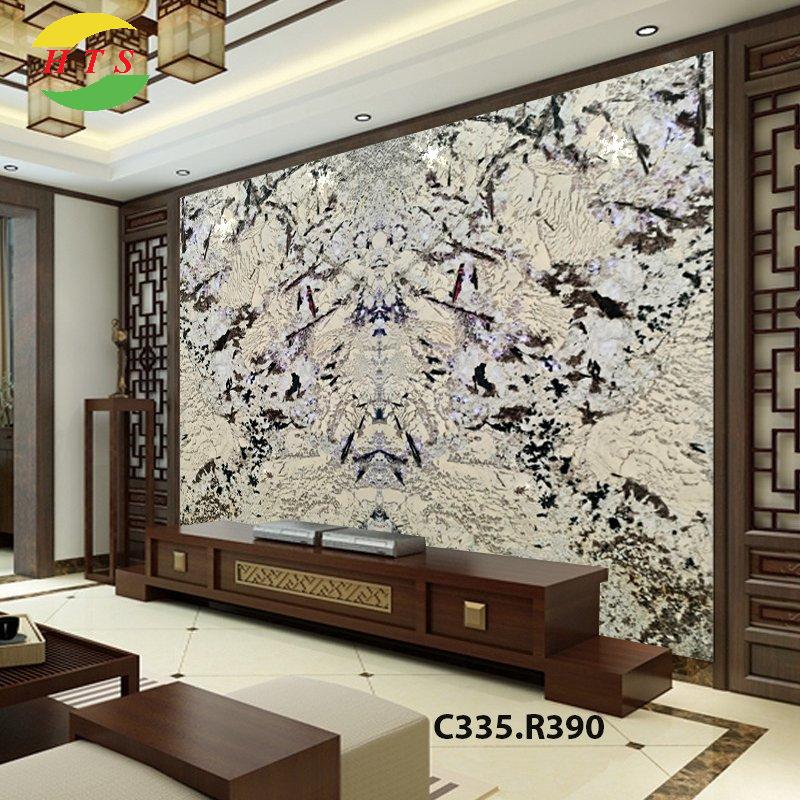 tranh đá granite màu trắng kem